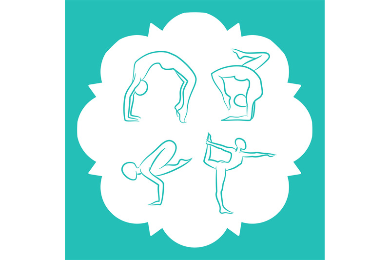 yoga-and-pilates-poses-vector-silhouettes