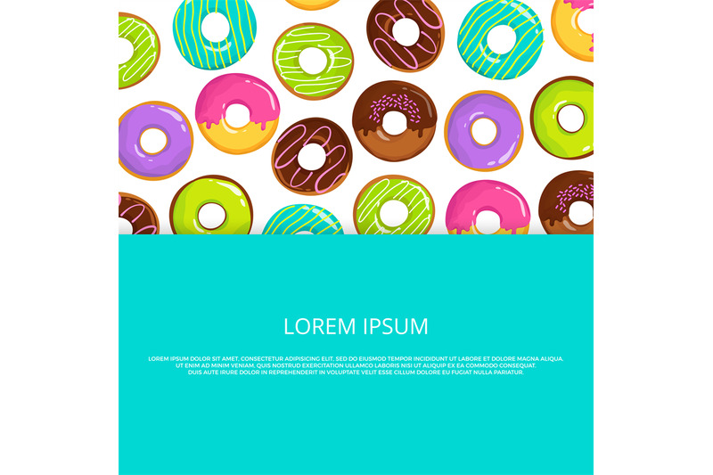 cartoon-glazed-donuts-banner-template