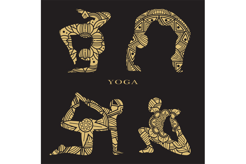 lace-female-silhouettes-set-yoga-logo-elements