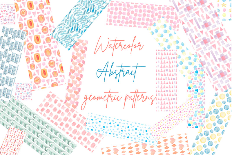 abstract-geometric-watercolor-patterns