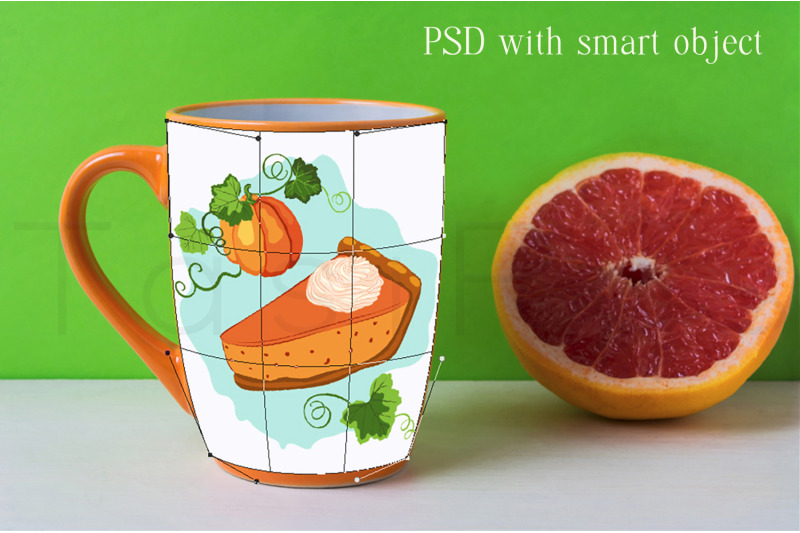 orange-coffee-cappuccino-mug-mockup-with-grapefruit