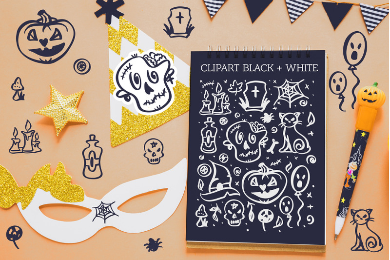 halloween-lettering-set