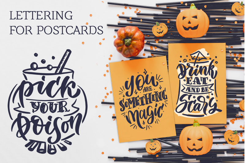 halloween-lettering-set