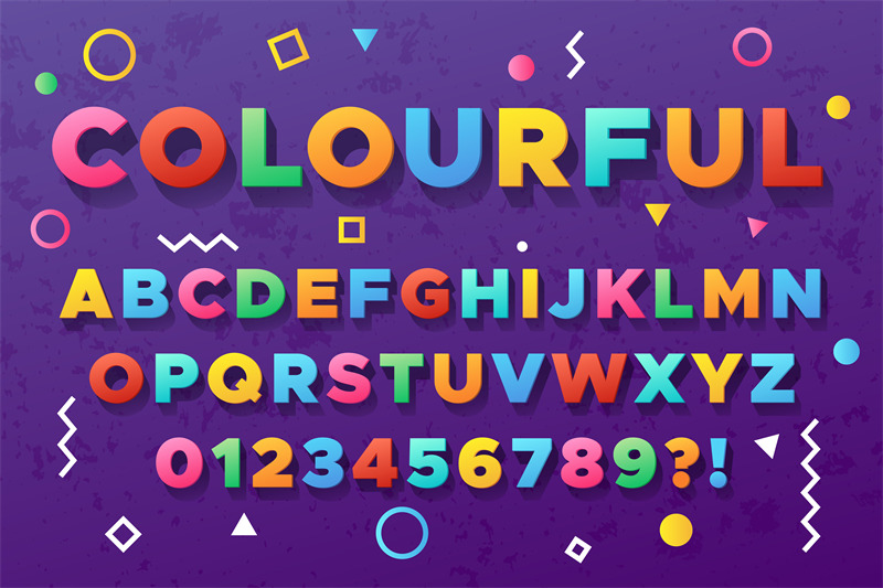 colourful-bold-alphabet-urban-old-vivid-color-vector-font