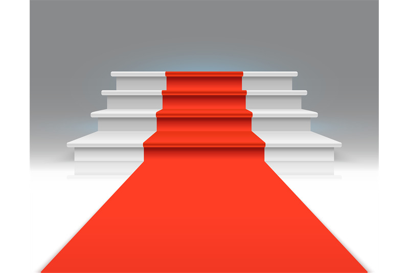 red-carpet-on-white-walking-stairs-success-business-growth-and-award
