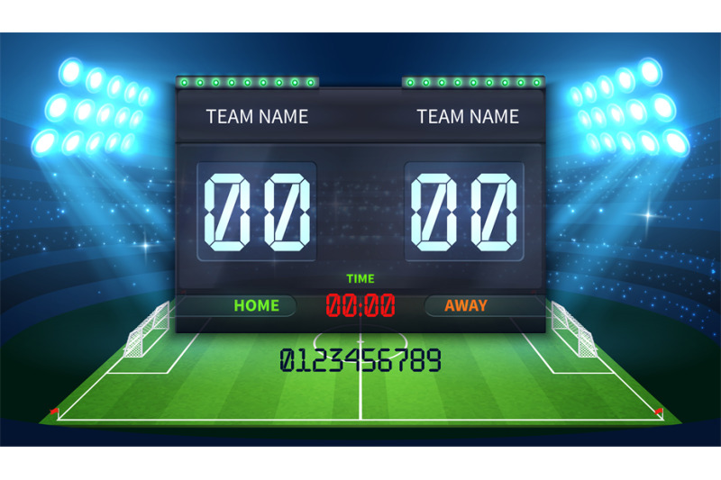 stadium-electronic-sports-scoreboard-with-soccer-time-and-football-mat