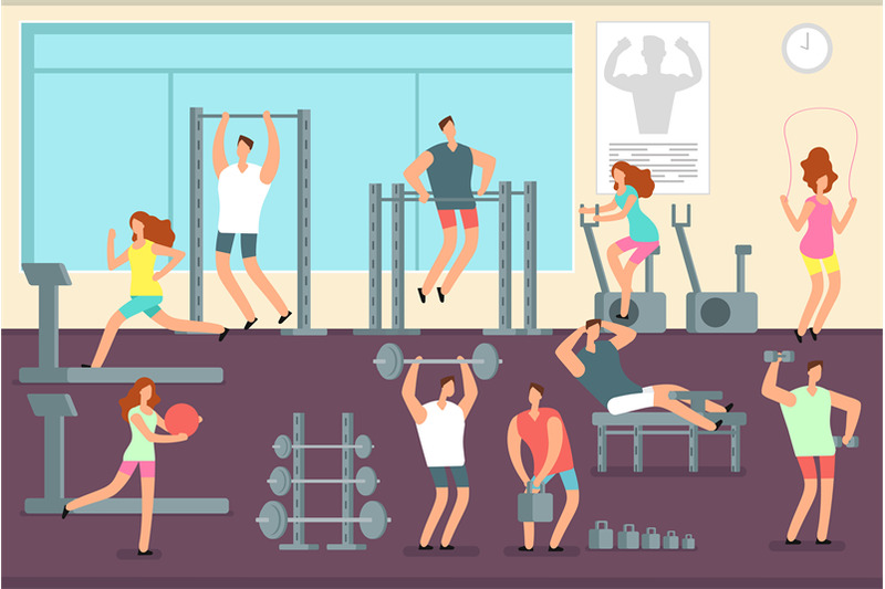 woman-and-man-doing-various-sports-exercises-in-gym-fitness-indoor-wo