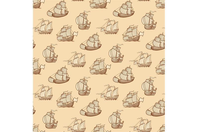 vintage-ships-seamless-pattern-antique-boats-texture