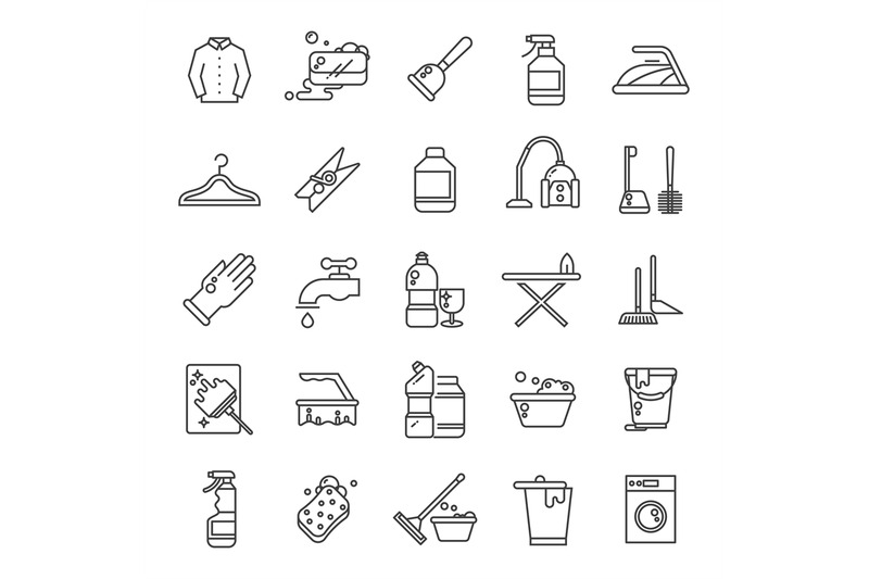 cleaning-and-washing-house-laundry-outline-vector-icons-antiseptic-s
