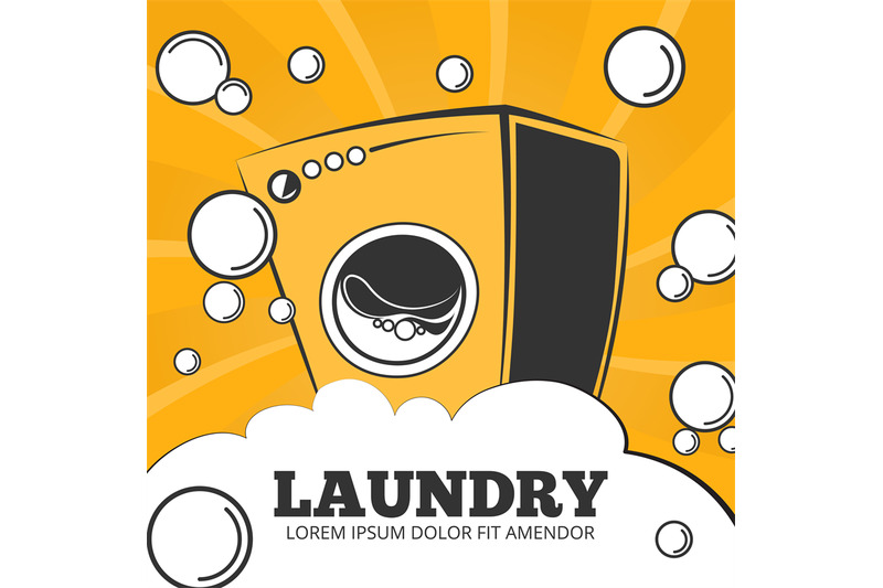 cleaning-service-and-laundry-vector-concept-background-poster