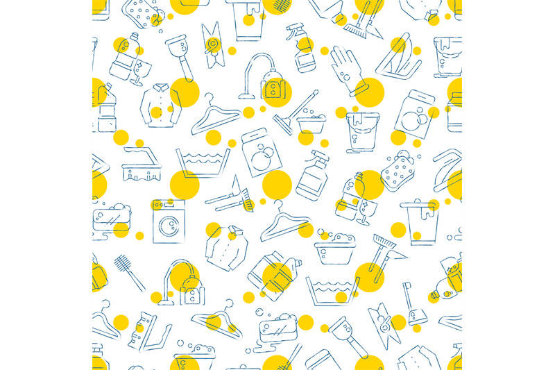 cleaning-washing-housework-seamless-pattern-design