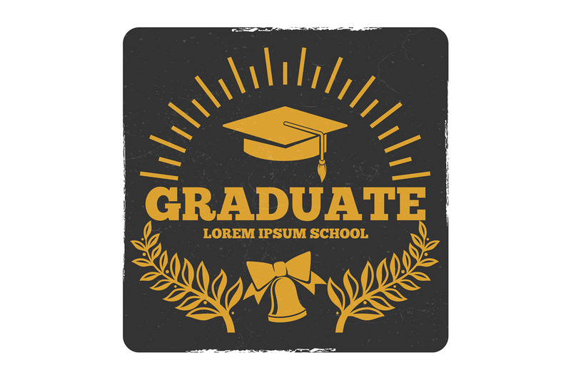 high-school-and-college-graduation-off-to-school-vector-logo-grunge
