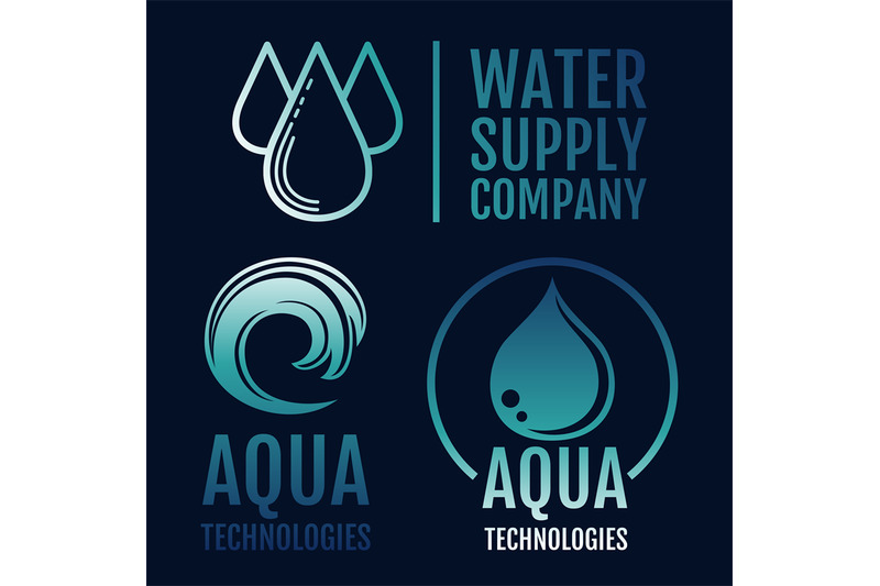 clean-water-logo-collection-water-supply-and-aqua