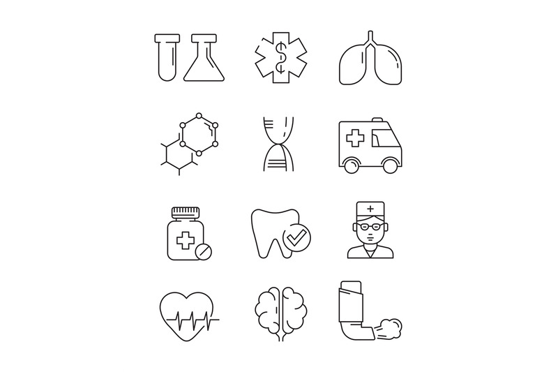 medical-icons-surgery-anatomy-doctors-disease-vector-healthcare-vecto