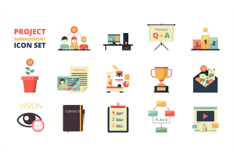 project-planning-icon-business-strategy-management-processes-map-plan