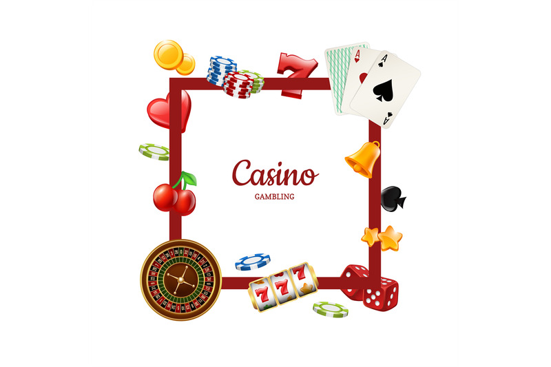 vector-realistic-casino-gamble-with-place-for-text-illustration