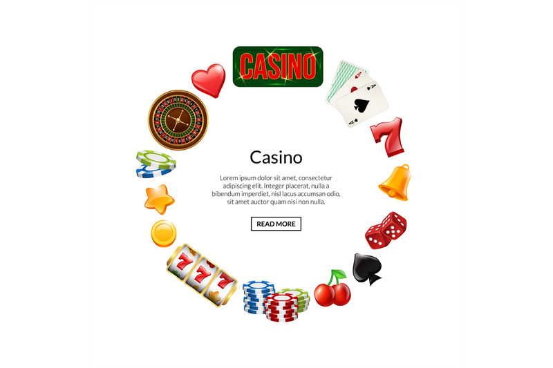 vector-realistic-casino-gamble-in-circle-with-place-for-text-illustrat