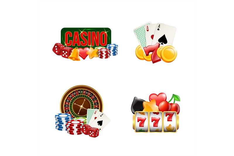 vector-piles-of-realistic-casino-gamble-set-illustration