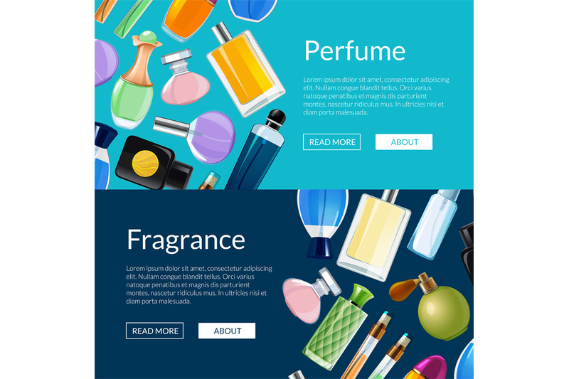 vector-perfume-bottles-web-banner-templates-illustration