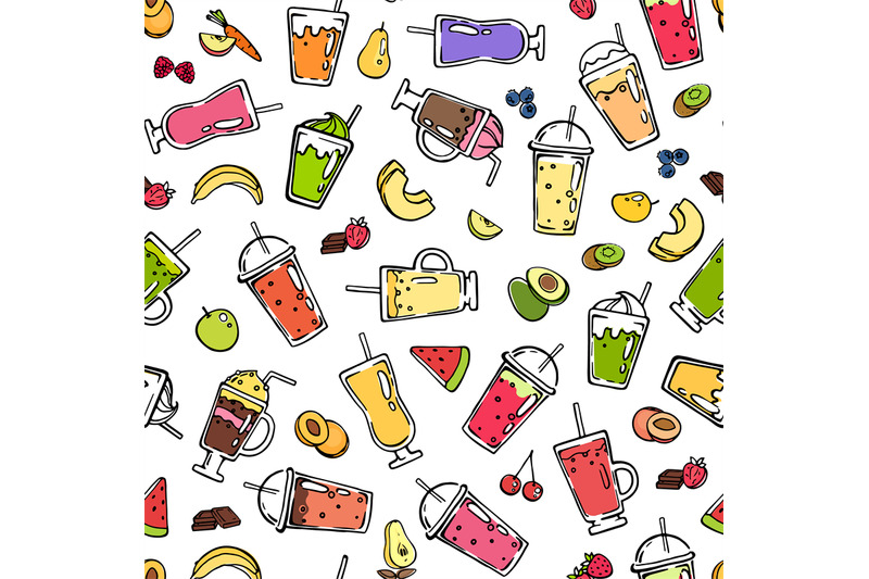 vector-doodle-smoothie-pattern-or-background-illustration