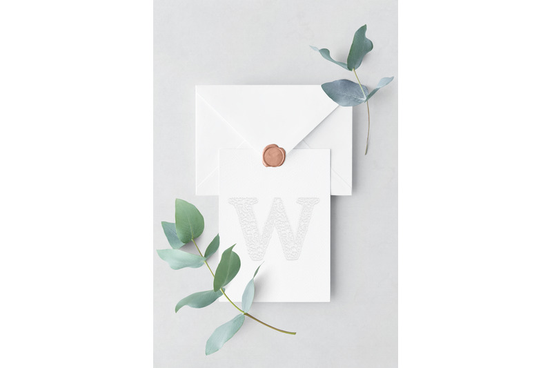 wedding-letter-w-cutted-paper-logo-template