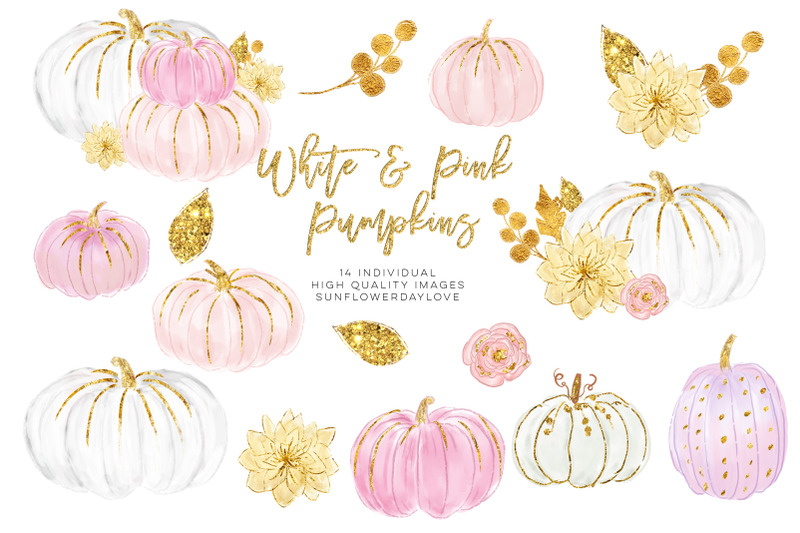 white-and-pink-pumpkins-watercolor-pastel-pumpkins-pastel-pumpkins