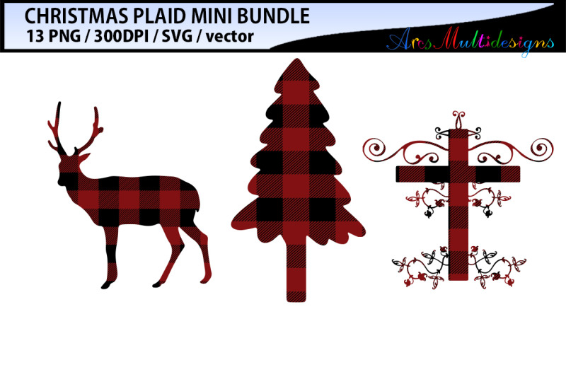 christmas-plaid-mini-svg-bundle