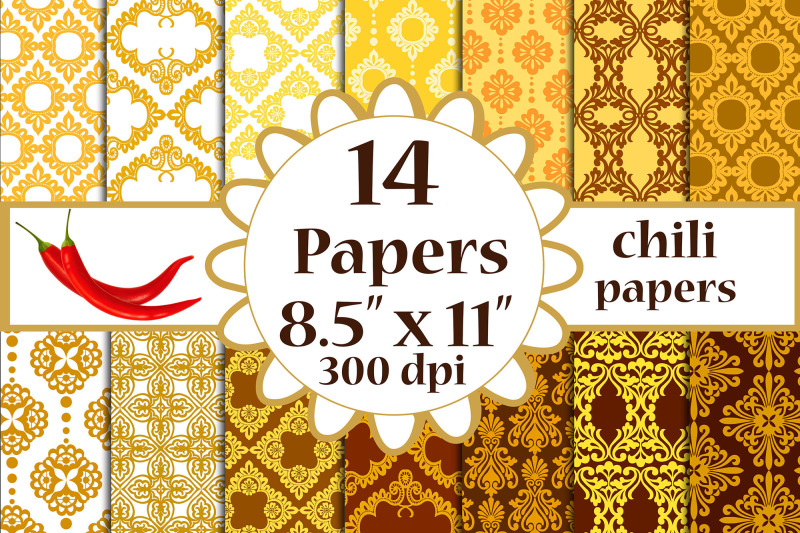 damask-digital-papers-damask-background-8-5x11-inches