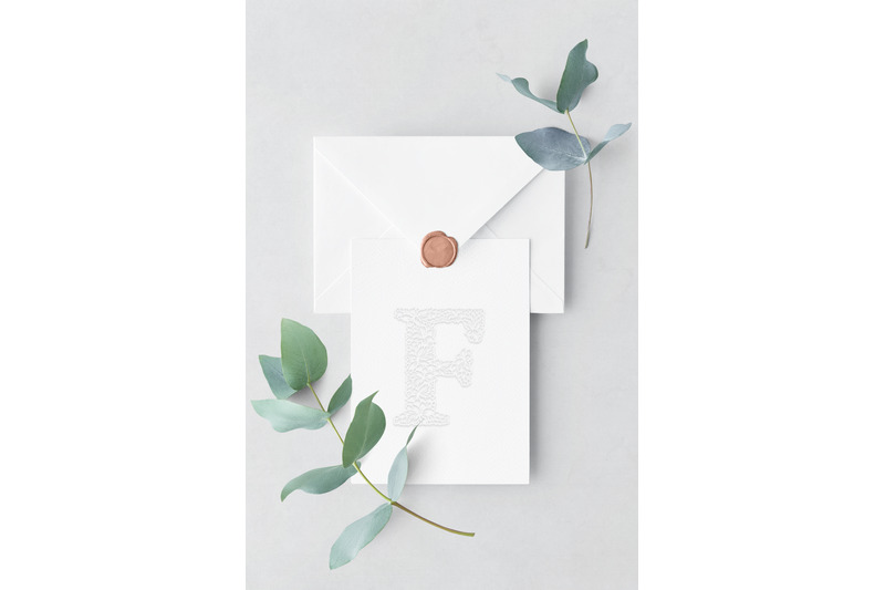 wedding-letter-f-cutted-paper-logo-template