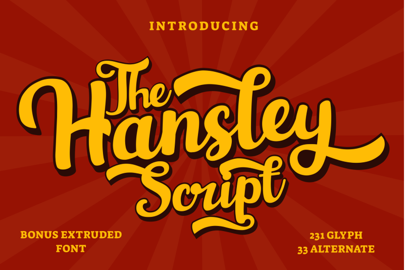 hansley-retro-font