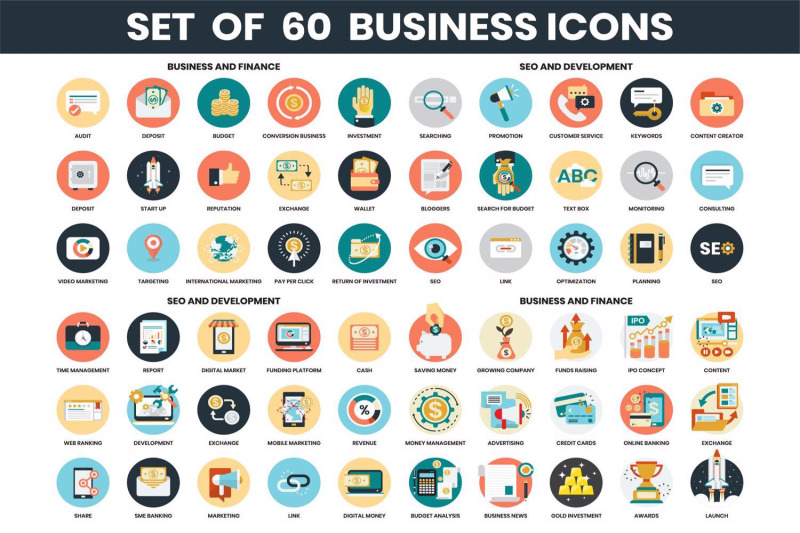 business-icons-amp-objects-vector-set