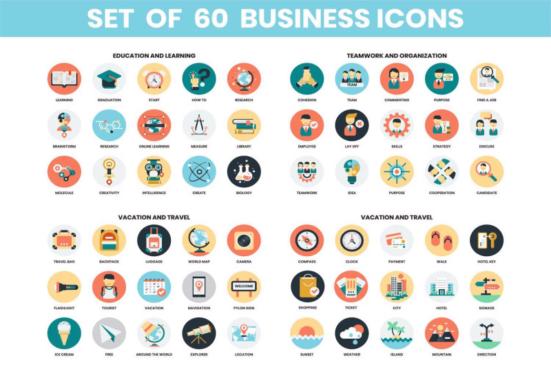 business-icons-amp-objects-vector-set