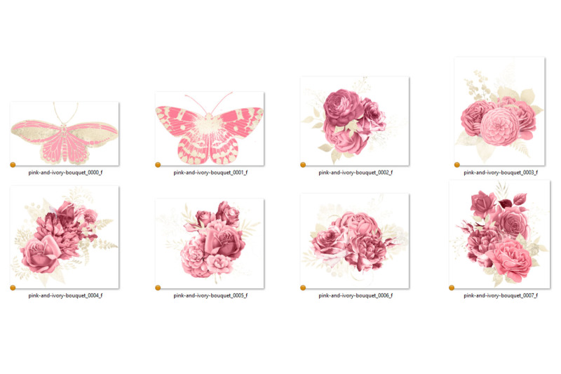 pink-and-ivory-floral-bouquets-clipart