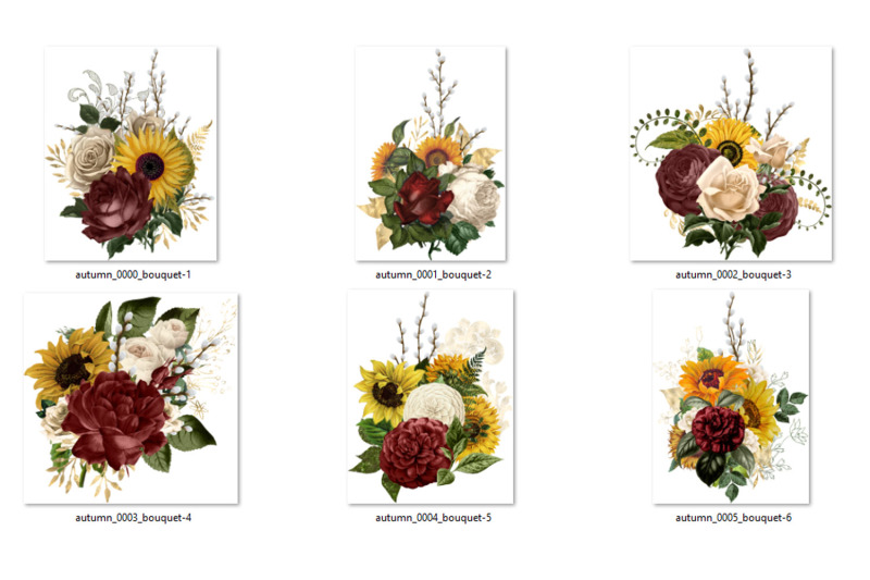 rustic-autumn-bouquets-clipart