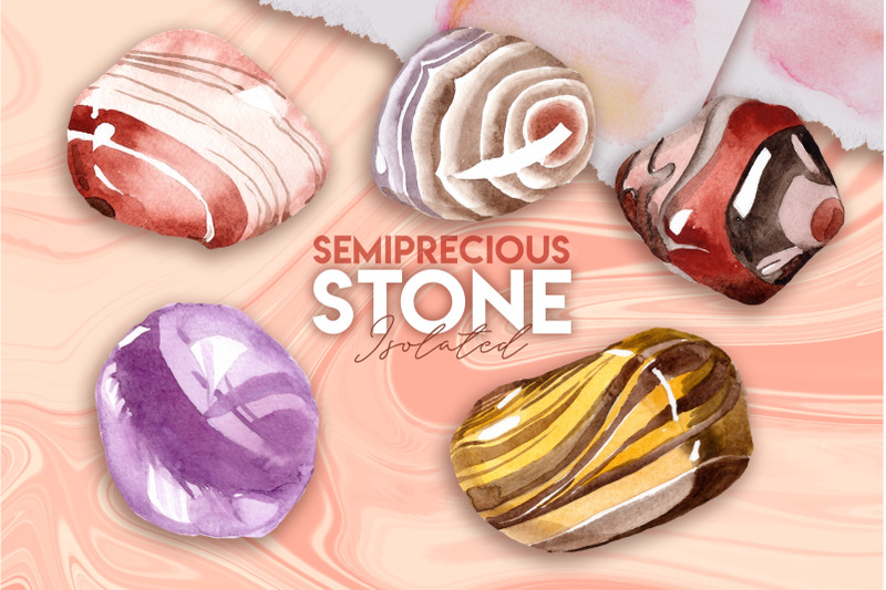 semiprecious-stones-watercolor-clipart-gemstone-hand-painted-weddin