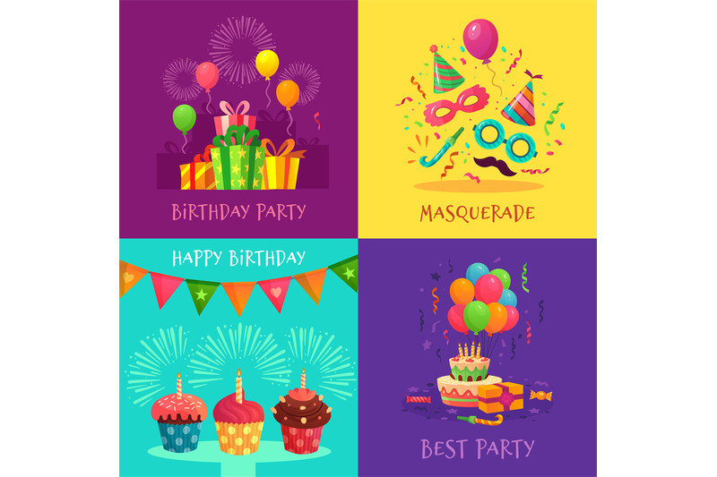 cartoon-party-invitation-cards-celebration-carnival-masks-birthday-p
