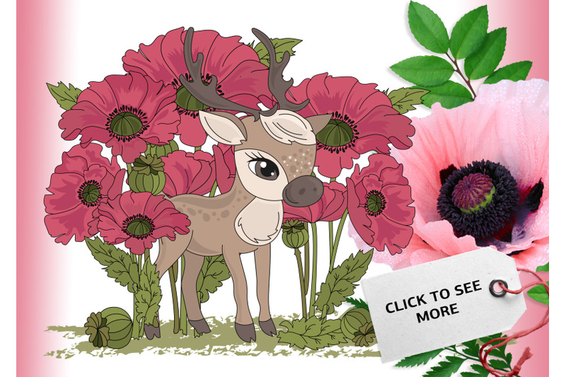 deer-fairy-tale-cartoon-clipart-vector-illustration-set