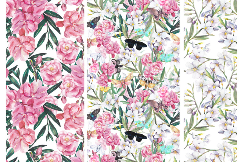 3-seamless-blooming-patterns-with-butterflies-and-moths