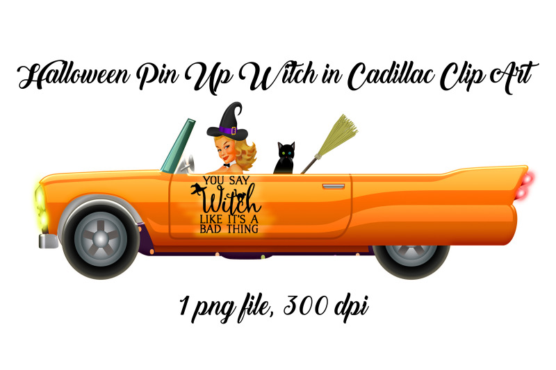 halloween-retro-pin-up-witch-in-car-clip-art