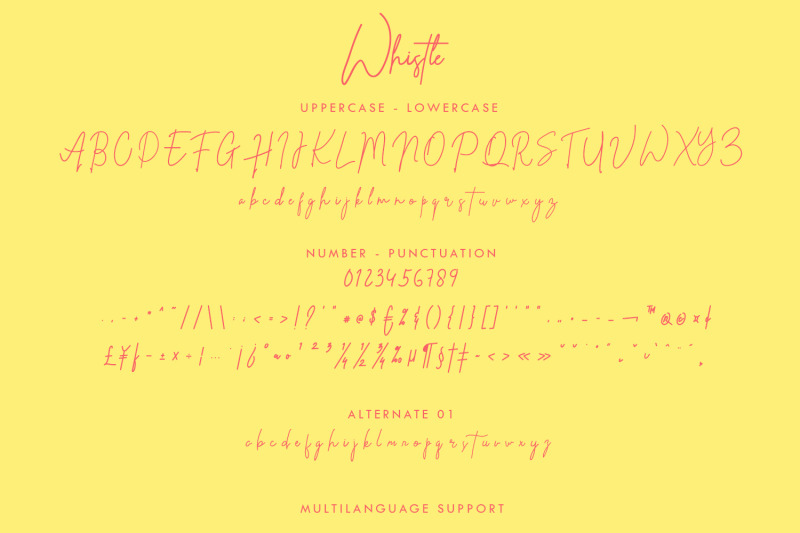 whistle-signature-font