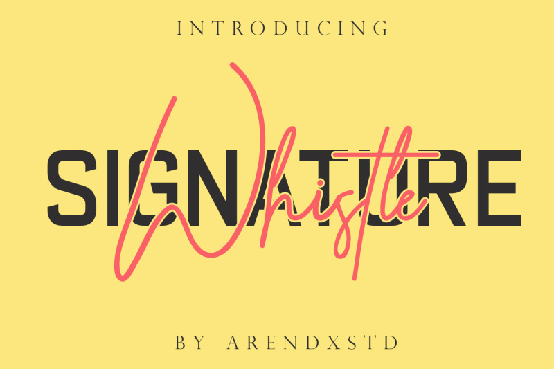 whistle-signature-font