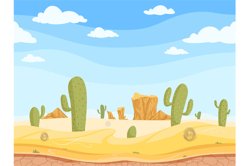 desert-seamless-background-wild-west-game-outdoor-western-canyon-land