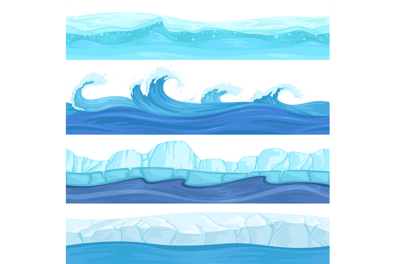 seamless-water-waves-liquid-and-ice-surface-ocean-and-river-texture-v