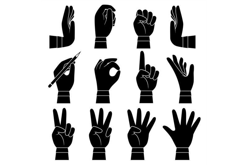 hands-gesture-collection-male-and-female-arms-palms-and-fingers-point