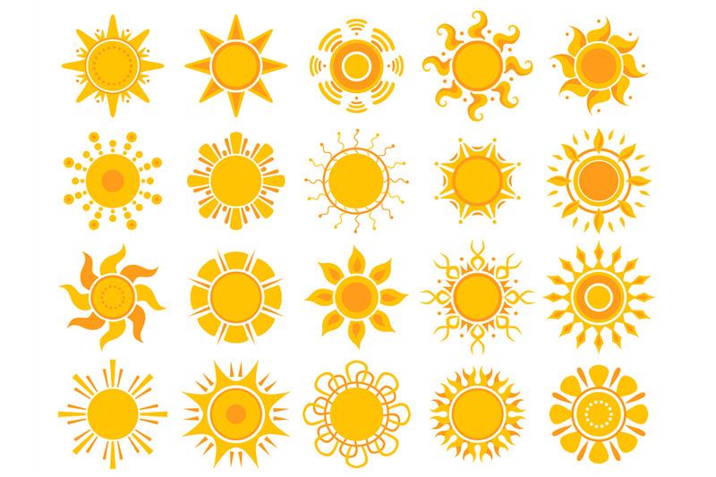 yellow-sun-icon-orange-weather-sunshine-summer-vector-abstract-symbol