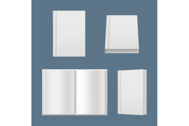 books-mockup-clean-white-pages-of-magazines-and-books-cover-brochure