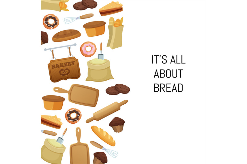 vector-cartoon-bakery-food-set-background-illustration