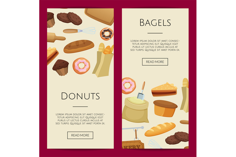 vector-cartoon-bakery-web-banner-templates-illustration