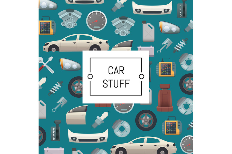 vector-set-of-car-parts-background-illustration