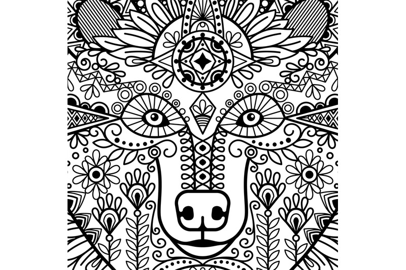 ornamental-ethnic-bear-head